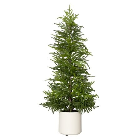 Real-touch artificial potted cypress tree