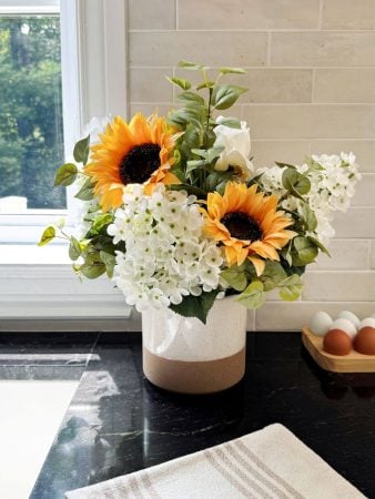 Artificial sunflower fall arrangement