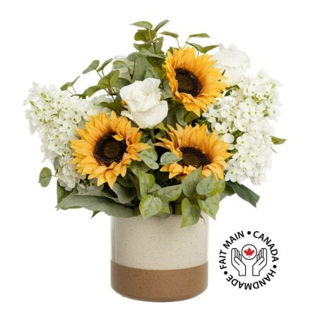 Artificial sunflower fall arrangement