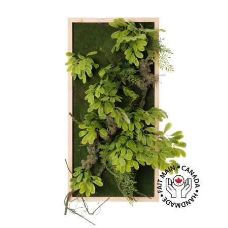 Artificial plant wall, acacia foliage, 30 x 15”