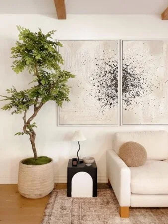 Artificial roseleaf indoor handmade tree