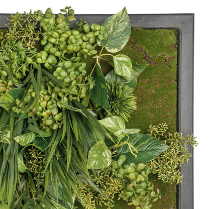 Artificial hanging plant green wall, 53 x 28″